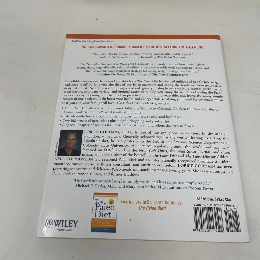 The Paleo Diet Revised Edition and The Paleo Diet Cookbook Loren Cordain 2 Book
